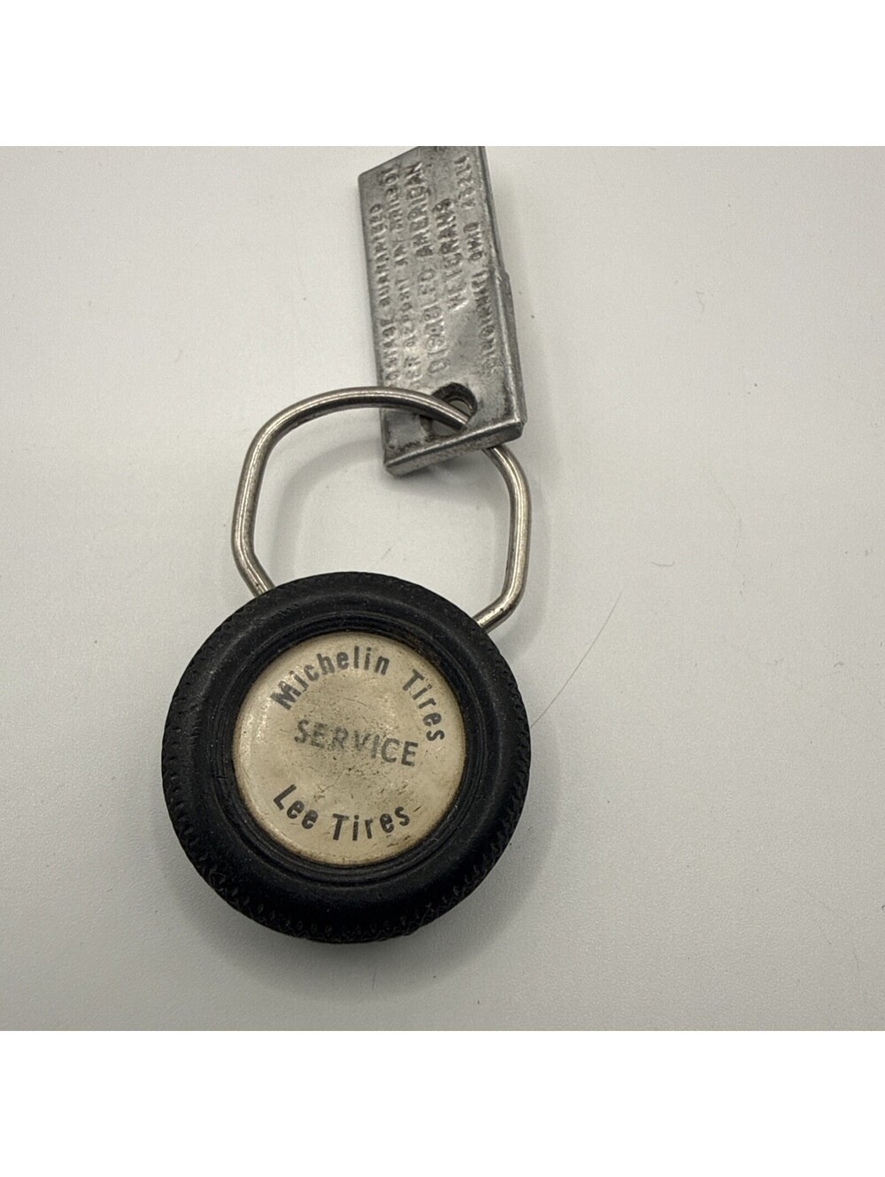 Vintage Michelin Man Tire Company Advertising Keychain